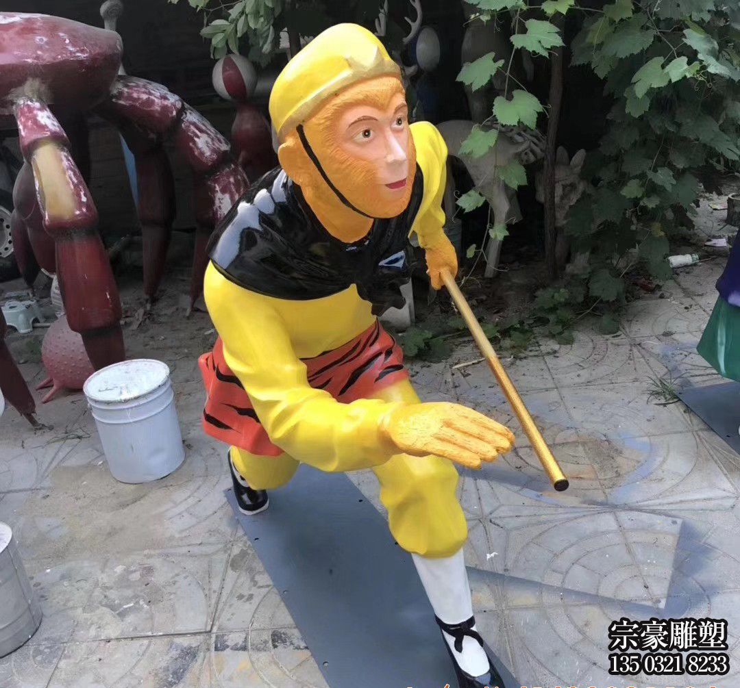 西游記人物雕塑-兒童游樂(lè)場(chǎng)擺放玻璃鋼彩繪孫悟空神戶人物雕塑 西游記人物雕塑-兒童游樂(lè)場(chǎng)擺放玻璃鋼彩繪孫悟空神戶人物雕塑
